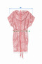 Müsli̇n Resi̇f Short Hooded Bathrobe -Cotton- Hooded - Unisex Bathrobe - 5