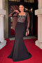 Sequin Sleeves Tulle Fish Dress - Black - 2