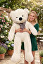 100 Cm Papyonlu Peluş Ayı - 5