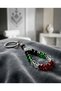 Palestinian Flag Colorful Crystal Stone Handmade Keychain - 5 Pieces - 2