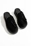 Grassi Black Suede High Sole Women's Slippers - 8