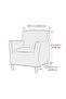 Jacquard Single Sofa Cover Armchair Seat Cover - 4