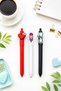 Healthcare Staff Collection Comfortable Writing Flexible Grip Black White Red Color Pen Set of Three - 2