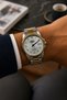 Steel Band Men's Wristwatch, Waterproof, Gold and Silver Color Numerals, Classic Men's Wristwatch