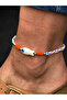 Glass Fish Figured Anklet with Evil Eye Beads Colorful Women's Anklet - 4