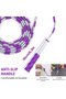 1pc Soft Beaded Jump Rope Non-Slip Handle Adjustable Tangle-Free Segmented Fitness Skipping Rope Kee - 5