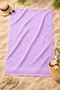 Lilac Beach Towel 100% Cotton Certified Sea & Pool Towel 70X130Cm - 6