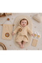 Organic Lion Figured Baby Bathrobe Set -0-1 Years Old 100% Organic Cotton
