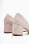 Albena Genuine Leather Women's Shoes with Low-Cut Detail and Heel - 4