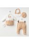 Miniycool 7073 Mnz Brand Carisma Double Button Newborn Hospital Release Male Set of 5