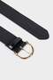Women's Oval Buckle Faux Leather Classic Belt G7897Axns - 5