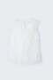 قميص شيفون مطرز بكشكشة - لون إكرو - 4
