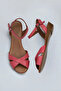 Fuchsia Leather Women's Sandals 01Wn3808 - 5
