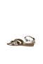 Yellow Shiny Leather Women's Sandals 01Wu7434 - 5