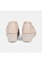 Women's Beige Desacomfort Bowknot Wedge Heeled Leather Ballerinas - 5