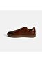 Men's Tan Lace-Up Leather Casual Shoes - 3