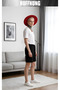 Unisex Casual Short Sleeve Set with Anchor Print Outdoor Spring/Summer Full Shorts - 6