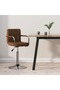 Scaun de bar, maro, material textil