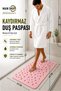 Non-Slip Shower Mat 33 X 66 cm - Bathroom and Bathtub Mat with Suction Cups - Pink M-141 - 2