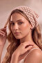 Swan Detailed Hand Knitted Bandana - 4