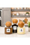 Wooden Ball Lid Glass Tea Turkish Coffee Milk Powder Storage Jar Set Coffee Corner Label Gift