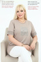 Women's Plus Size Summer Top High Quality 100% Cotton Linen Woven Embroidered Mom T-Shirt - Mesh Detailed Blouse Short Sleeve Comfortable Fit - 3