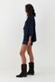 Knitwear Look Knitted Kimono Navy Blue - 4