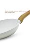20cm Forged Aluminum Fry Pan Marble Non-Stick Trivet Scratch Resistant Induction Gas - 4