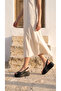 High Wedge Sole Closed Side Single Stripe Summer Women's Sandals Shoes - 8