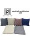 Single Pom-Pom Cushion Cover _Double-Sided Luxury Fringed Cushion Cover_Decorative Bearded Square Cushion 41X41 Antiracite - 4