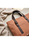 Waxed Canvas Shoulder Bag - Magnetic, Daily Use, Extra Pocket, Tote Bag - 7256