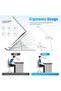 CIVORA Adjustable Laptop Stand for Desk - Foldable & Portable Laptop Riser with Ventilated Cooling, Ergonomic Design - 5