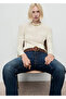 Floral Pattern Openwork Knit Sweater - 7