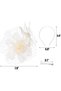 Fascinator Hat for Women, Tea Party Church Wedding Headwear with Hair Clip & Adjustable Band - 5