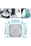 2-Pack Square Drain Hair Catcher, Silicone Bathtub Drain Stopper, Grey - 2
