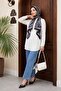Buttoned Oversize Plain Shirt -White