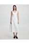 Dress with Applique of Tricotage.