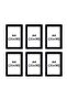 6 قطع (A4) 21X30 إطار أسود MDF - شهادة PVC A4 أو إطار صور - 4