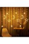 Solar LED Curtain Lights,Waterproof Outdoor Star String Lights for Camping and Garden Decoration - 3