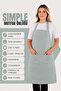 Simple kitchen apron with adjustable strap