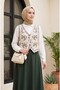 Floral Embroidered Buttoned Vest - Stone - 3