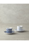 Trin Porcelain Coffee Cup Set 4 Pieces for 2 People Navy Blue