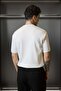 Men's Regular Fit Ribbed Knit Crew Neck T-Shirt White - 7