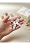 White Bow Satin Ribbon 10 mm - Wedding Favors, Gift and Balloon Decoration 50 Pieces - 2