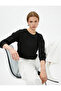 Openwork Crop Sweater Relax Fit