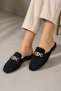 Agila Black Deluxe Perforated Daily Slippers - 3
