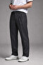 Men's Casual Regular Classic Smoked Fabric Trousers - 5