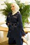 Pocket Stone Detailed Jeans Set Dark Blue 19282 - 2