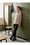 Reflective Printed Sleeveless T-Shirt for Ages 10-13 - Dark Stone Color