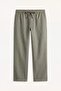100% Cotton Regular Fit Plus Size Waist-Tie Pants H2090Ax26Sp - 5
